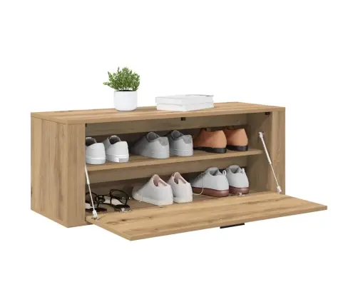 Apavu Skapis Amatnieku Ozola 100 X 35 X 38 Cm Inženierijas Koks Vidaxl