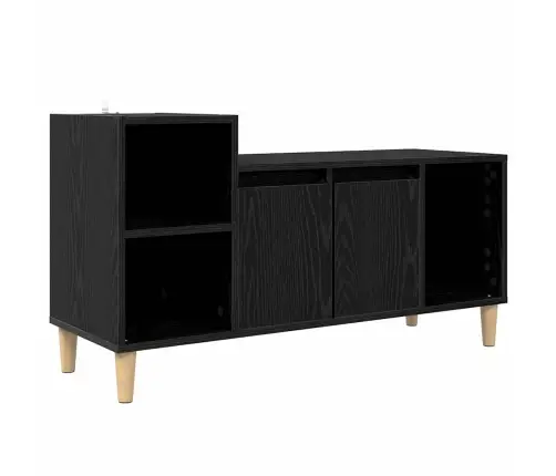 Televizora Skapīša Melns Ozolkoks 100 X 35 X 55 Cm Vidaxl