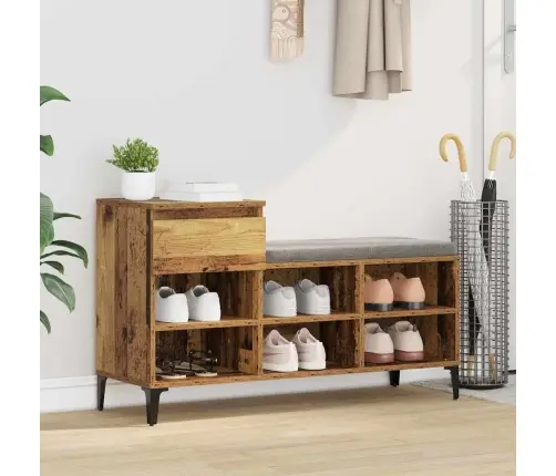 Apavu Skapis Vecs Koks 102 X 36 X 60 Cm Inženierijas Koks Vidaxl