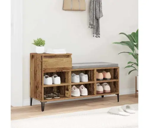 Apavu Skapis Vecs Koks 102 X 36 X 60 Cm Inženierijas Koks Vidaxl