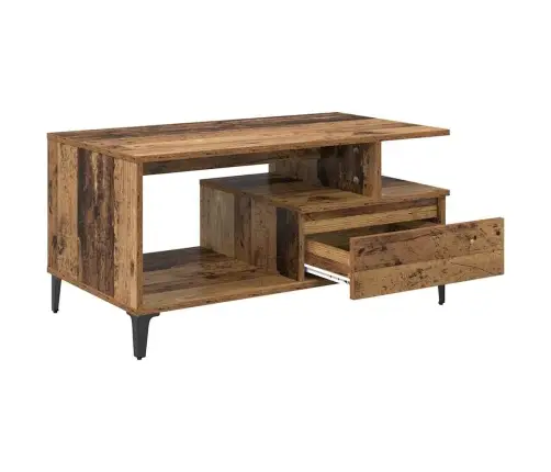 Kafijas Galdiņš Vecs Koks 90 X 49 X 45 Cm Inženierijas Koks Vidaxl