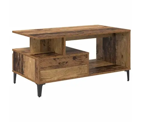 Kafijas Galdiņš Vecs Koks 90 X 49 X 45 Cm Inženierijas Koks Vidaxl