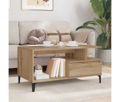 Kafijas Galdiņš With Drawer Amatnieku Ozola 90 X 49 X 45 Cm Vidaxl Kafijas Galdiņš With Drawer Amatnieku Ozola 90 X 49 X 45 Cm Vidaxl