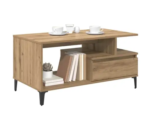 Kafijas Galdiņš With Drawer Amatnieku Ozola 90 X 49 X 45 Cm Vidaxl Kafijas Galdiņš With Drawer Amatnieku Ozola 90 X 49 X 45 Cm Vidaxl