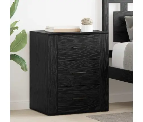 Šalia Lovos Spintelė Su Stalčių Juoda Ąžuolo 50 X 36 X 60 Cm Šalia Lovos Spintelė Su Stalčių Juoda Ąžuolo 50 X 36 X 60 Cm