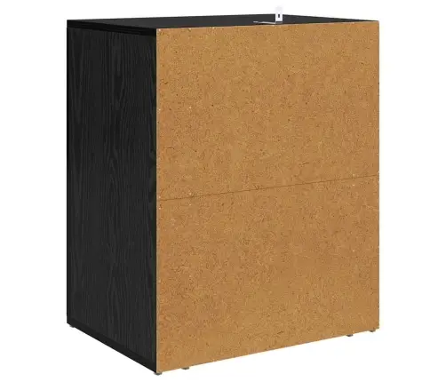 Šalia Lovos Spintelė Su Stalčių Juoda Ąžuolo 50 X 36 X 60 Cm Šalia Lovos Spintelė Su Stalčių Juoda Ąžuolo 50 X 36 X 60 Cm