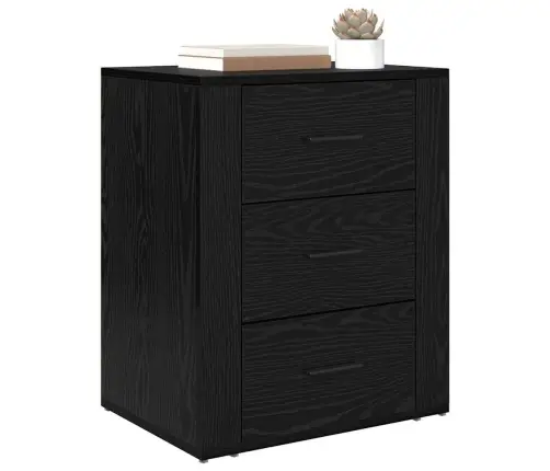 Šalia Lovos Spintelė Su Stalčių Juoda Ąžuolo 50 X 36 X 60 Cm Šalia Lovos Spintelė Su Stalčių Juoda Ąžuolo 50 X 36 X 60 Cm