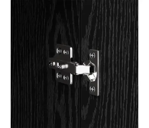 Nakts Skapītis Melns Ozols 50 X 36 X 60 Cm Inženierijas Koks Vidaxl