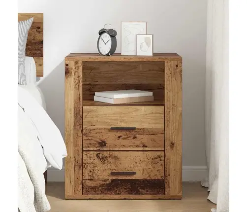 Nakts Skapītis Vecs Koks 50 X 36 X 60 Cm Inženierijas Koks Vidaxl