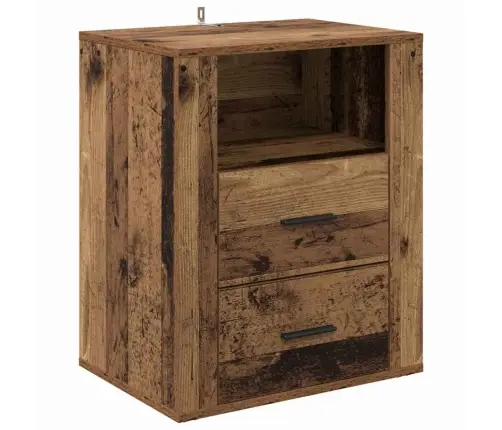 Nakts Skapītis Vecs Koks 50 X 36 X 60 Cm Inženierijas Koks Vidaxl