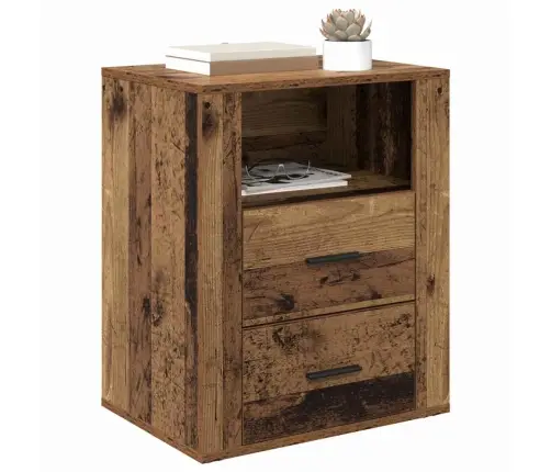 Nakts Skapītis Vecs Koks 50 X 36 X 60 Cm Inženierijas Koks Vidaxl