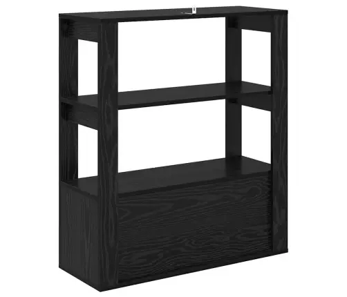 Puse Melns Ozols 30 X 80 X 90 Cm Inženierijas Koks Vidaxl