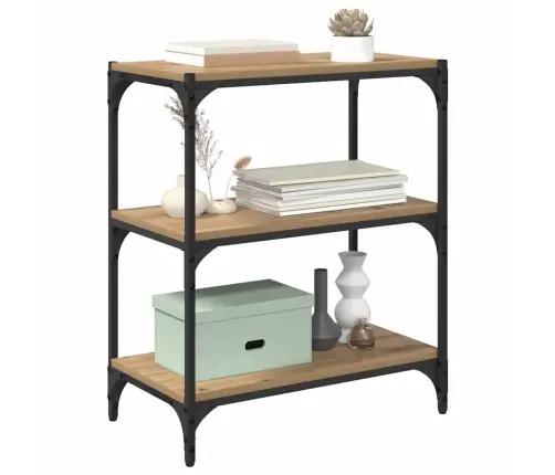 Grāmatplaukts Amatnieku Ozola 60 X 33 X 71 Cm Inženierijas Koks Vidaxl