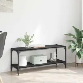 Televizora Skapīša Melns Ozolkoks 100X33X41Cm Vidaxl