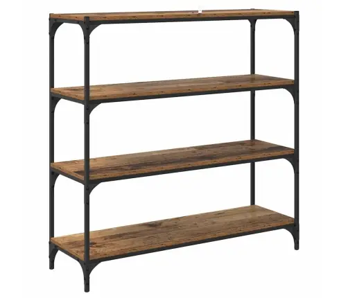 Grāmatplaukts Vecs Koks 100 X 33 X 100 Cm Vidaxl