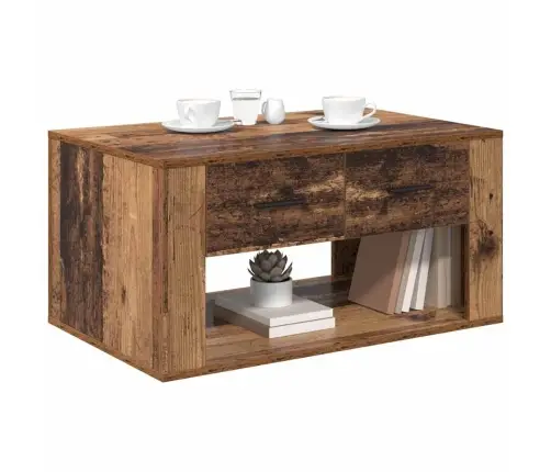 Kafijas Galdiņš Vecs Koks 80 X 50 X 40 Cm Inženierijas Koks Vidaxl