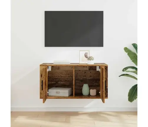 Seinale Kinnitatav Tv Kapp Vana Puit 80 X 34.5 X 40 Cm