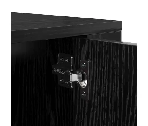 Sienas Montēts Tv Skapis Melns Ozols 80 X 34.5 X 40 Cm Vidaxl