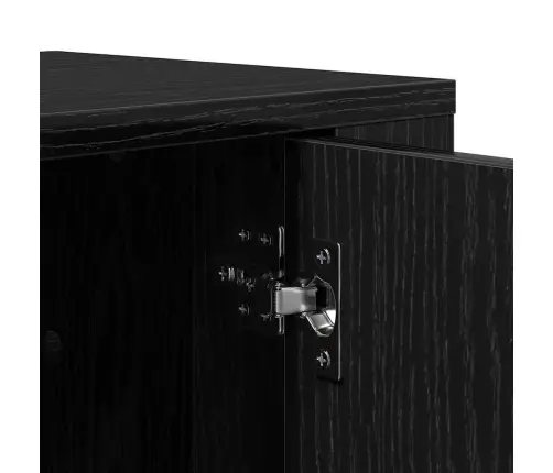 Televizora Skapīša Melns Ozolkoks 100 X 31,5 X 35 Cm Vidaxl