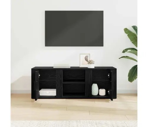 Televizora Skapīša Melns Ozolkoks 100 X 31,5 X 35 Cm Vidaxl