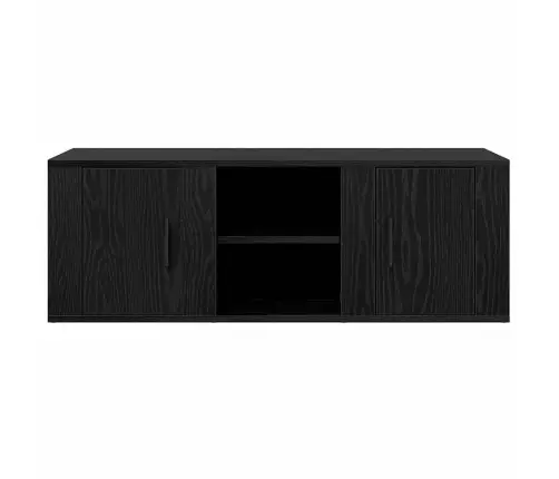 Televizora Skapīša Melns Ozolkoks 100 X 31,5 X 35 Cm Vidaxl