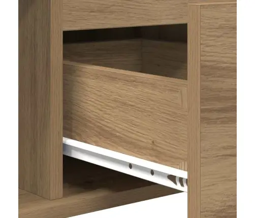 Kafijas Galdiņš Ar Atvilktni Artisānā Ozols 90 X 50 X 26.5 Cm Vidaxl