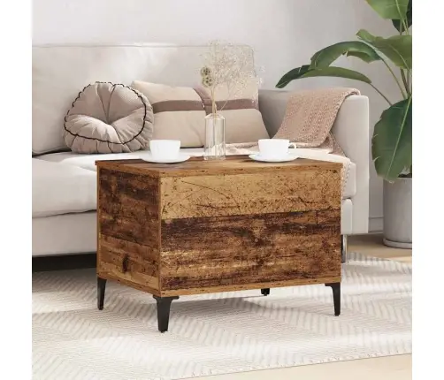 Kafijas Galdiņš Vecs Koks 60 X 44.5 X 45 Cm Inženierijas Koks Vidaxl