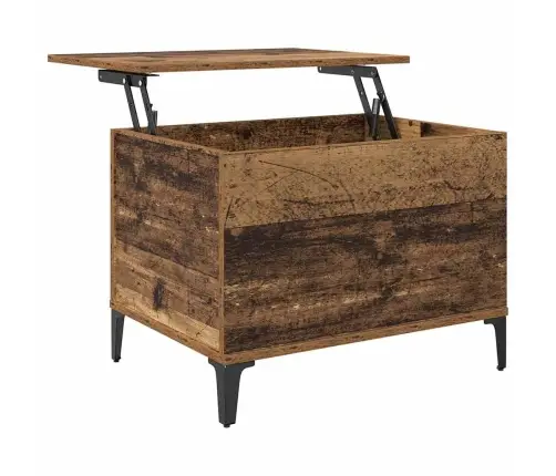 Kafijas Galdiņš Vecs Koks 60 X 44.5 X 45 Cm Inženierijas Koks Vidaxl