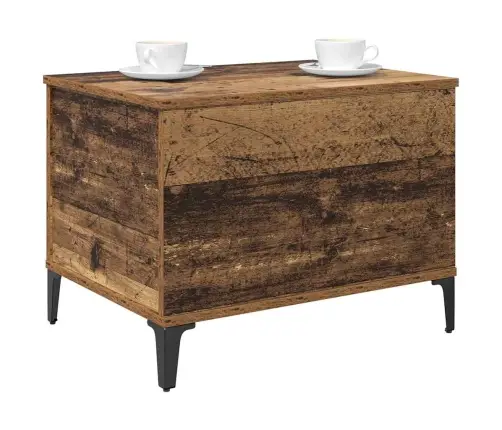 Kafijas Galdiņš Vecs Koks 60 X 44.5 X 45 Cm Inženierijas Koks Vidaxl