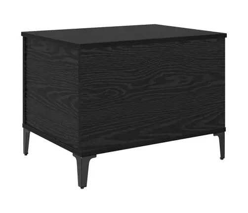 Kafijas Galdiņš Melns Ozols 60 X 44.5 X 45 Cm Inženierijas Koks Vidaxl