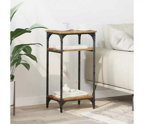 Sānu Galds Vecs Koks 40 X 30 X 75 Cm Inženierijas Koks Vidaxl