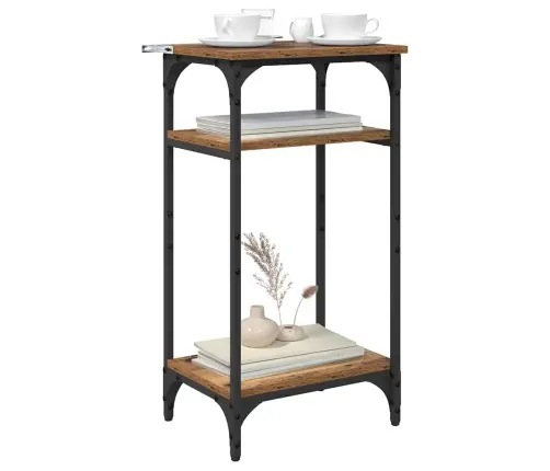 Sānu Galds Vecs Koks 40 X 30 X 75 Cm Inženierijas Koks Vidaxl