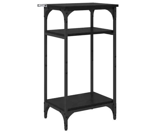 Külglaud Riiuliga Must Tamm 40 X 30 X 75 Cm Tehispuit