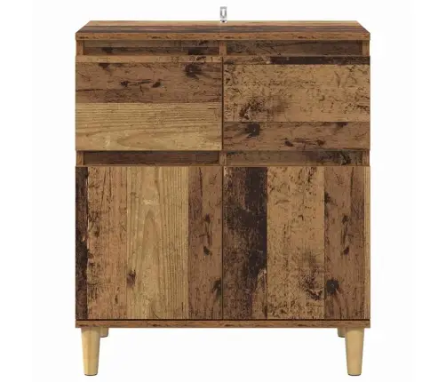 Puse Ar Atvilktni Vecs Koks 60 X 35 X 70 Cm Inženierijas Koks Vidaxl