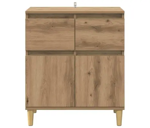 Puse Artisānā Ozols 60 X 35 X 70 Cm Inženierijas Koks Vidaxl