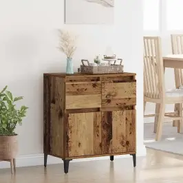 Puse Vecs Koks 60 X 35 X 70 Cm Inženierija Koks Un Dzelzs Vidaxl