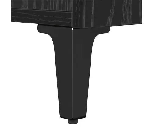 Nakts Skapītis Melns Ozols 40 X 35 X 70 Cm Inženierijas Koks Vidaxl