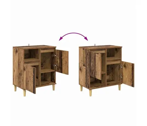 Puse Vecs Koks 35 X 60 X 70 Cm Inženierijas Koks Vidaxl