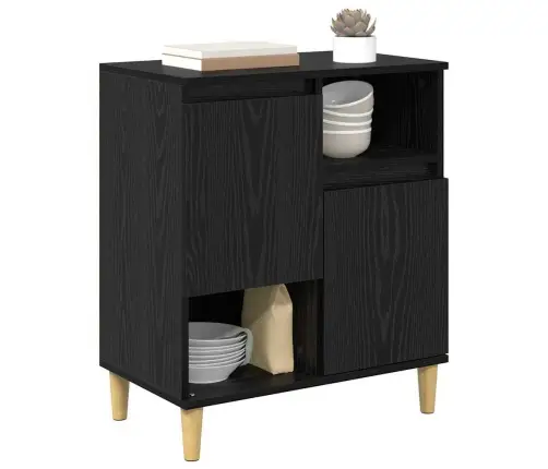 Puse Melns Ozols 35 X 60 X 70 Cm Inženierijas Koks Vidaxl