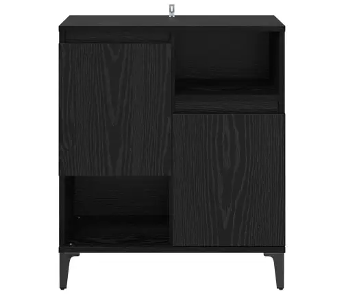 Puse Melns Ozols 60 X 35 X 70 Cm Inženierijas Koks Vidaxl