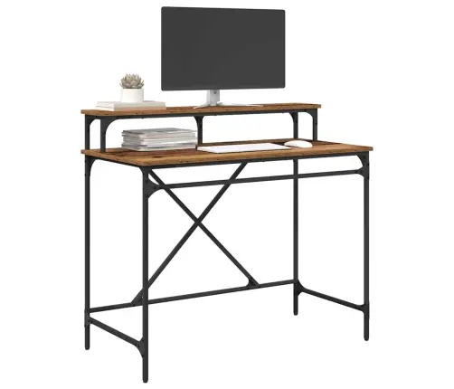 Galds Vecs Koks 100 X 50 X 90 Cm Inženierijas Koks Vidaxl