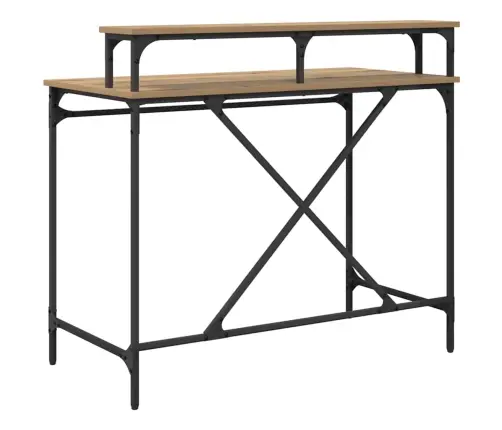 Galds Artisānā Ozols 100 X 50 X 90 Cm Inženierijas Koks Vidaxl