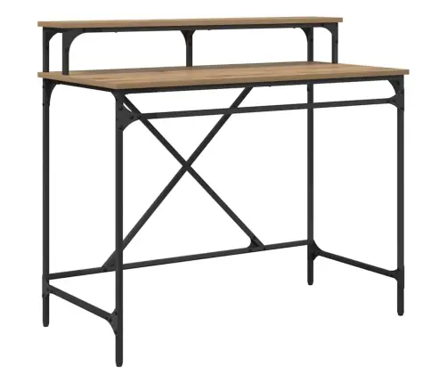 Galds Artisānā Ozols 100 X 50 X 90 Cm Inženierijas Koks Vidaxl