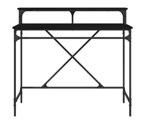 Galds Melns Ozolkoks 100 X 50 X 90 Cm Inženierijas Koks Vidaxl