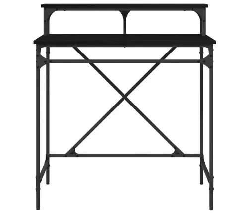 Galds Melns Ozolkoks 80 X 50 X 90 Cm Inženierijas Koks Vidaxl