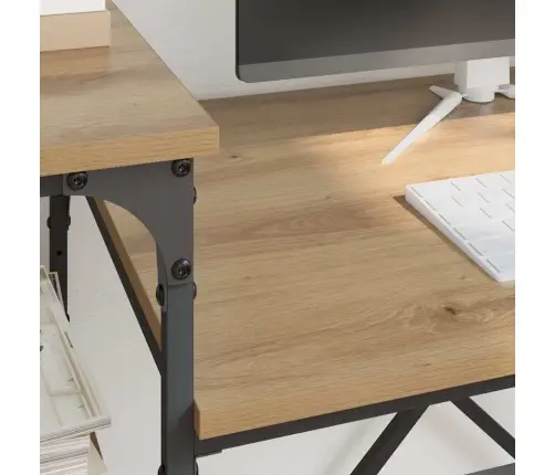 Galds Artisānā Ozols 135 X 50 X 90 Cm Inženierijas Koks Vidaxl