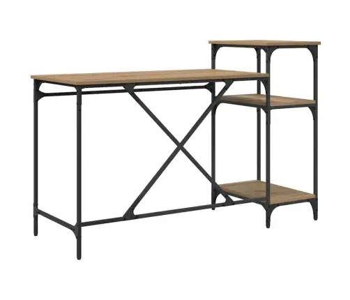 Galds Artisānā Ozols 135 X 50 X 90 Cm Inženierijas Koks Vidaxl