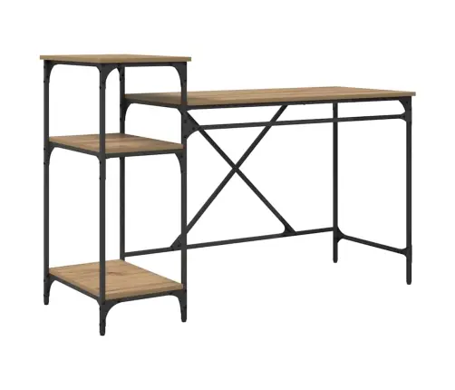 Galds Artisānā Ozols 135 X 50 X 90 Cm Inženierijas Koks Vidaxl