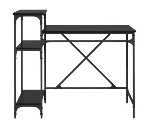 Galds Melns Ozolkoks 105 X 50 X 90 Cm Inženierijas Koks Vidaxl