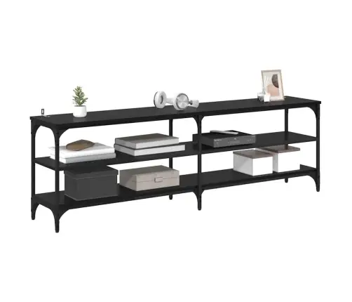 Televizora Skapīša Melns Ozolkoks 160 X 30 X 50 Cm Vidaxl